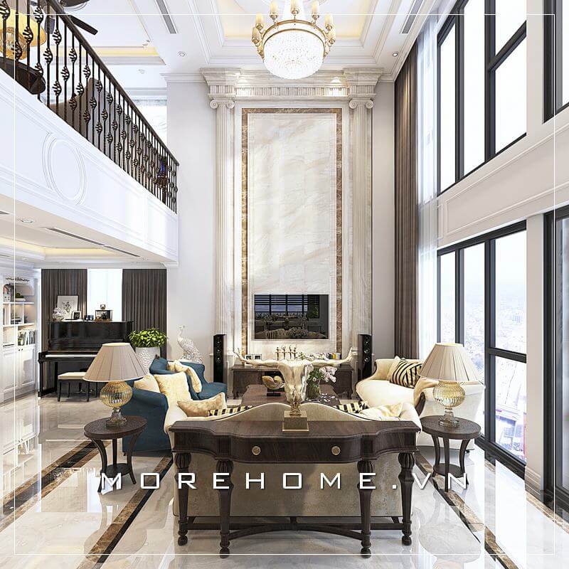 Thiết kế nội ngoại thất biệt thự tân cổ điển